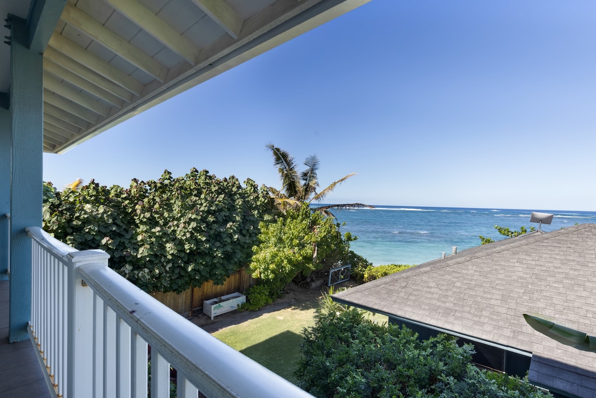 Ocean-facing deck at The Main House